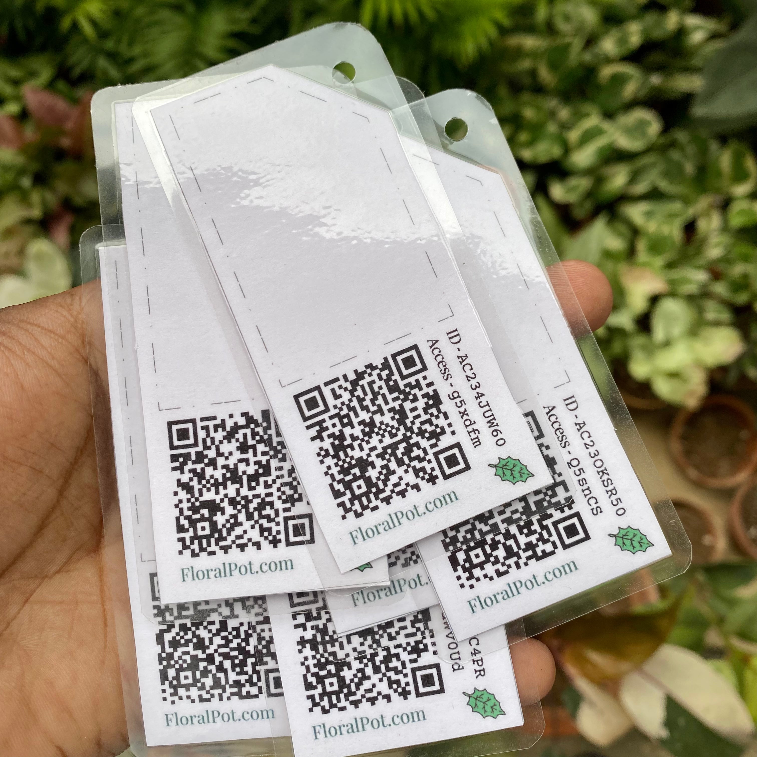 QR-based Smart Plant Tags | AI based Plant Identification | Caring Tips | HD Image Storage | Waterproof | AA-AAA